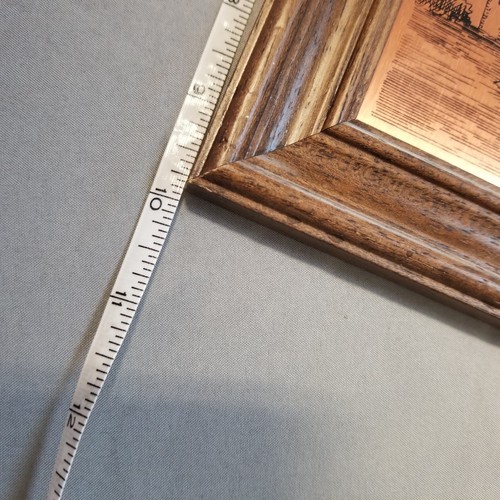 Grabado estilo cobre "Geinsheim Hals" en marco de madera.  No es un artículo común. - Imagen 6 de 11