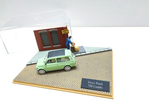 Steyr-Puch 700 Combi - Diorama Fiat 500 Story 1/43 Hachette - Foto 2 di 3