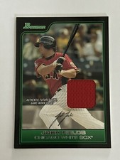 2006 Bowman Josh Fields Futures Game Worn Jersey FG12 White Sox Royals