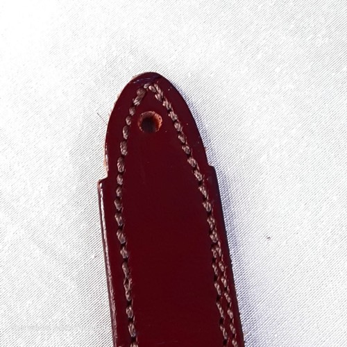 Genuine Leather Belt Unisex Size 34 Penny Brown Narrow Width - Picture 12 of 13