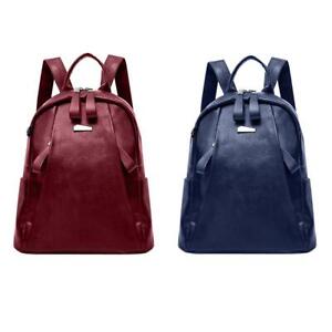 Women-Backpack-PU-Leather-Solid-Zipper-Shoulder-School-Rucksack-Lady-Travel-Bags