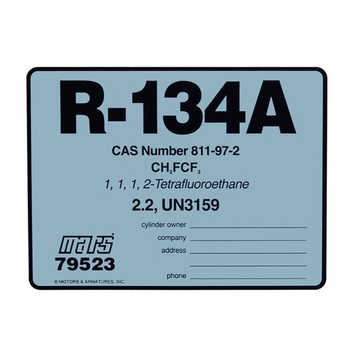 R-134A Color Coded ID Label (Pack of 10) - Picture 2 of 2