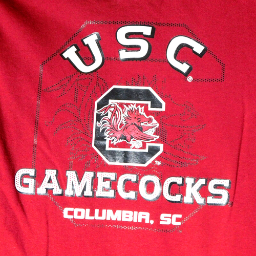 Genuine Stuff Gamecocks 10-12 T-Shirt Red Long Sleeve Cotton USC Columbia SC - Picture 2 of 5