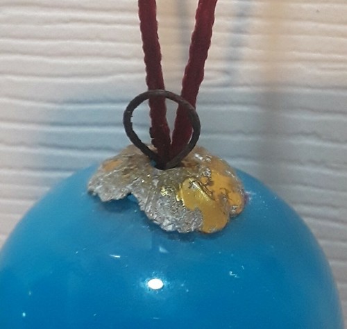 Bola y cono de vidrio pintado a mano con adornos navideños inverso de muñeco de nieve de colección - Imagen 8 de 12