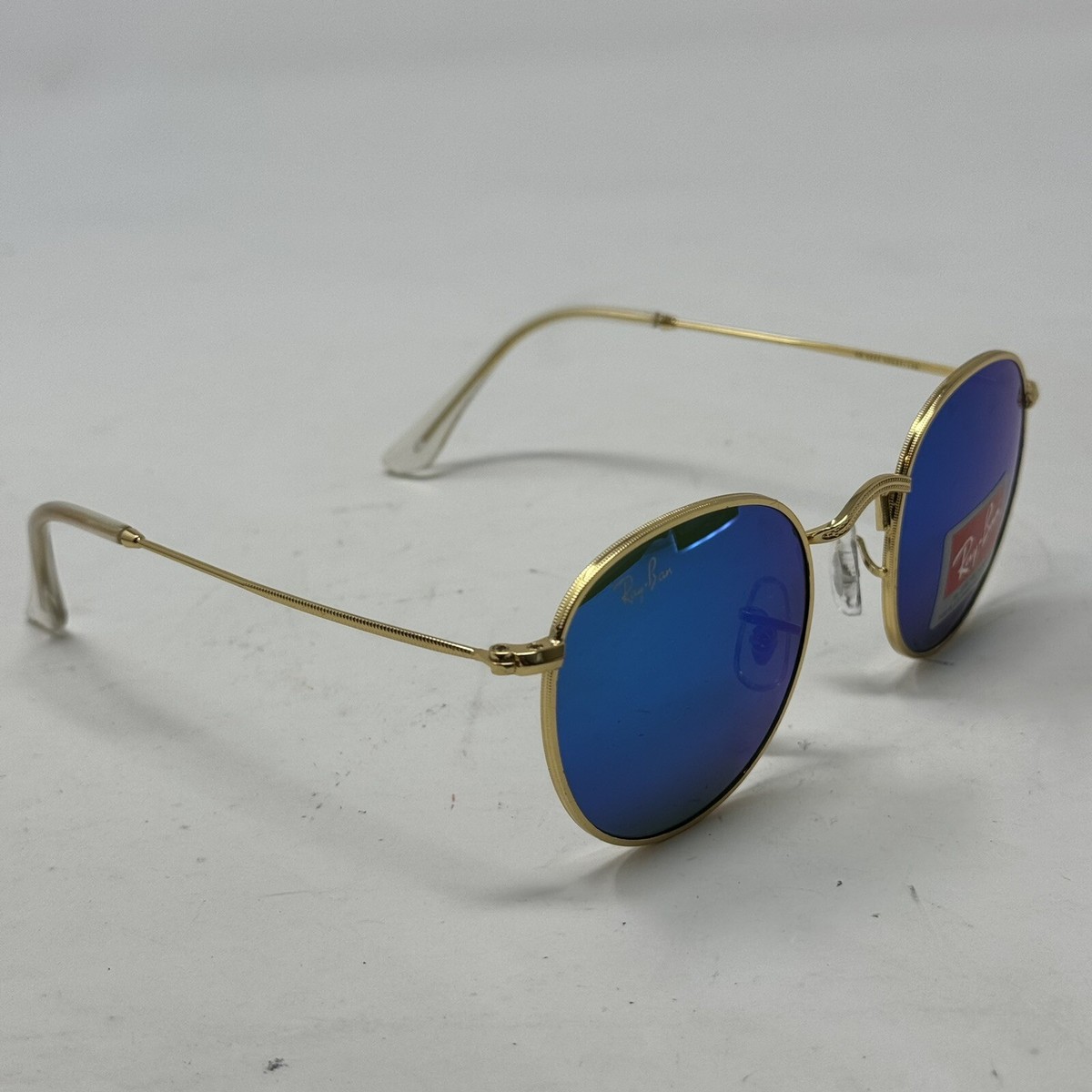 Ray-Ban RB3447V ゴールド サングラス ROUND METAL @COLLECTION Sunglasses in Gold and Grey Gradient