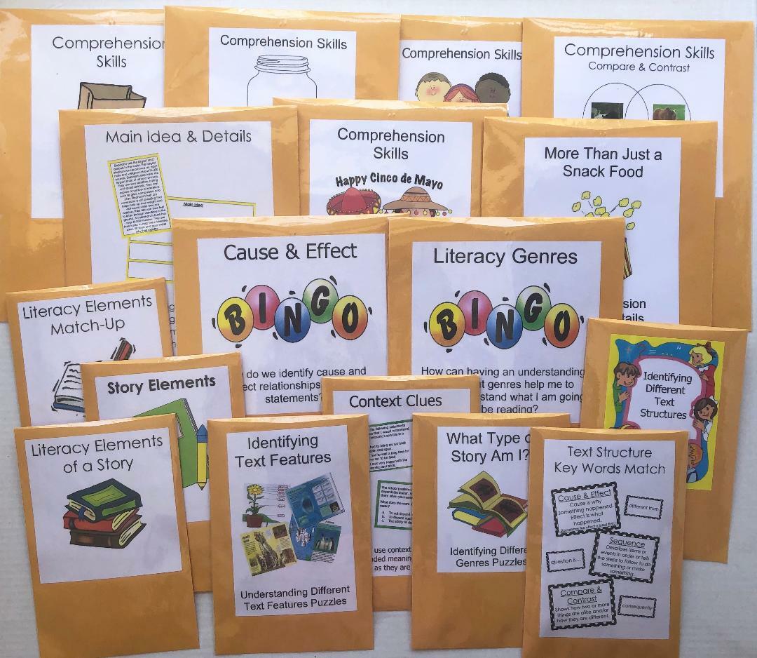 54 Teacher Made Literacy Centers Activity Games Reading & Writing Skills Grade 4 54 Teacher Made Literacy Centers Activity Games Reading & Writing Skills Grade 4