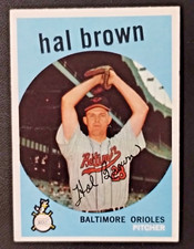 1959 Topps #487 Hal Brown VGEX Nice Centering