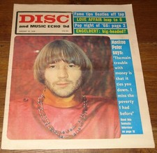 DISC MUSIC ECHO 20 JAN 1968 MONKEES PETER TORK GRAPEFRUIT HUMPERDINCK DUPREE 