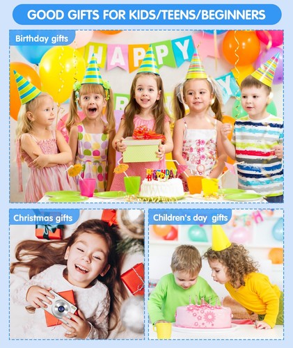 Digital Camera 4K FHD Vintage Camera for Kids Real 13MP 16x Zoom Autofocus 2.... - Picture 6 of 9