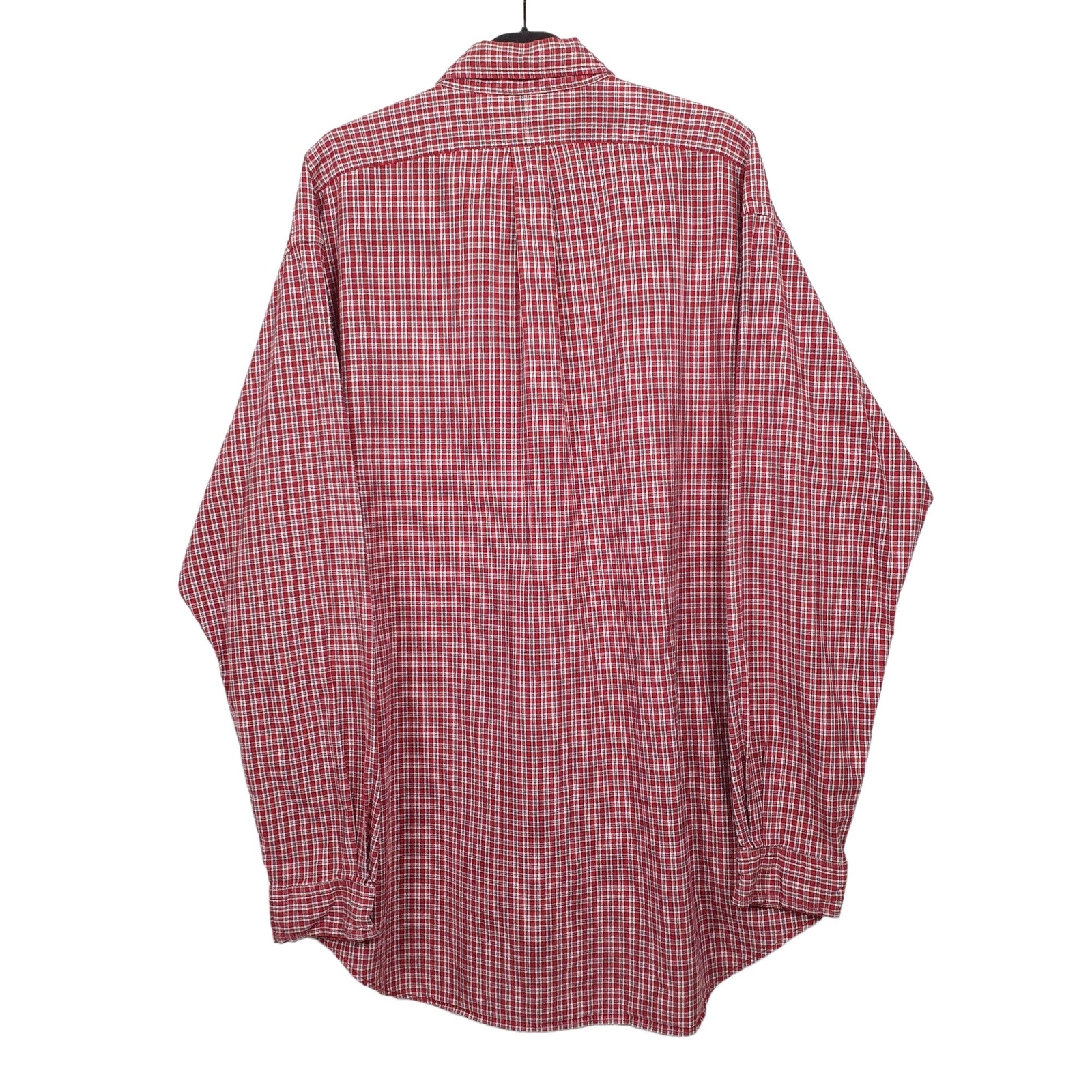RALPH LAUREN Red Check Shirt Long Sleeve Casual Mens XL image 3