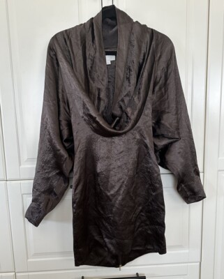 COS Brown  Collared Dress  Size Small