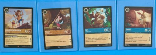 Disney Lorcana Floodborn   Lot Of 4 Winnie The Pooh Franchise Foil Cards  Rare - Picture 1 of 6