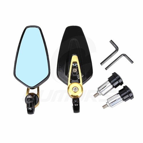 Espejos retrovisores universales de extremo de manillar de motocicleta de 7/8" para Honda Grom MSX125 - Imagen 6 de 12