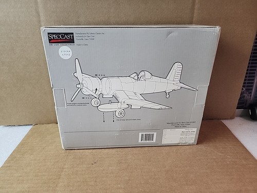 SpecCast F4U-1 Corsair Gold LTD Edition Airplane 47512 Die Cast Metal Bank New - Picture 8 of 8