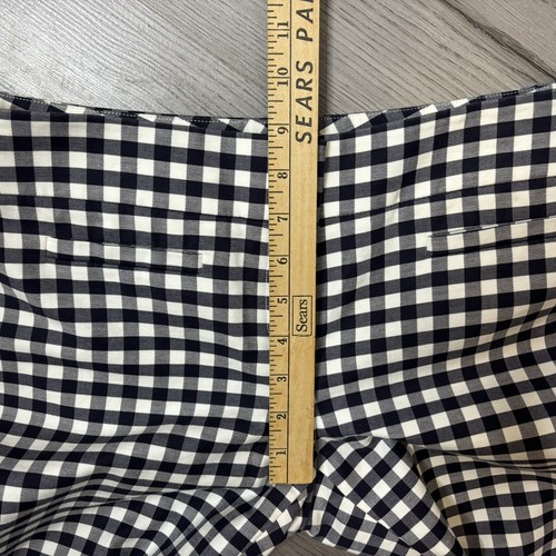 Ann Taylor Crop/Ankle Pants Women's 4 Welt Pockets Straight Mid Rise Flat Check - Picture 3 of 8