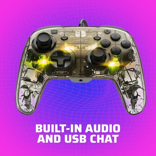 Controlador PDP Afterglow Prismatic LED Deluxe Audio Cableado para Nintendo Switch - Imagen 6 de 7