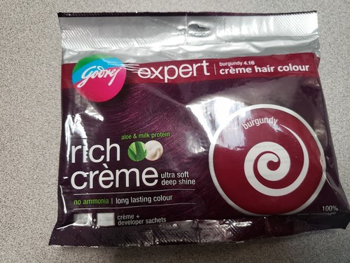Godrej Expert hair color Rich creme ultra soft Burgundy 4.16 color(14731/33) - Picture 2 of 5