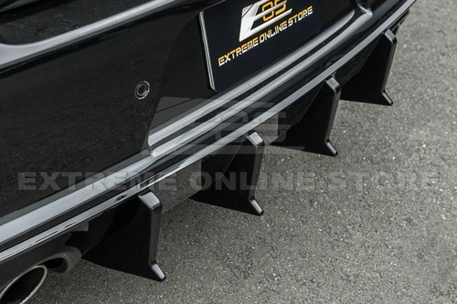 For 20-Up Charger Widebody | SRT Track GLOSSY BLACK Rear Bumper Diffuser Valance - Bild 10 von 23