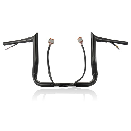 12" Street Electra Glide Prewired Handlebar 1.5" Fat Ape Hanger for Harley 96-06 - Bild 1 von 8
