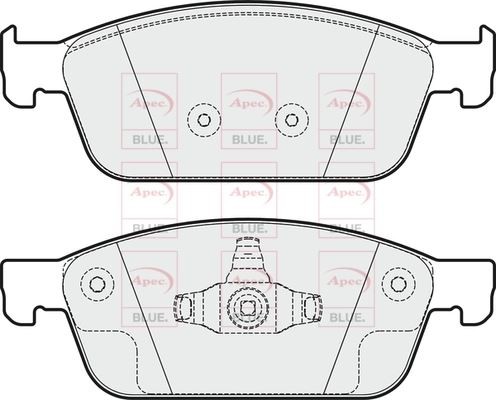 DISCS AND PADS KIT FRONT APEC BLUE FOR FORD KUGA 2 L 2014-2019 - Picture 3 of 6