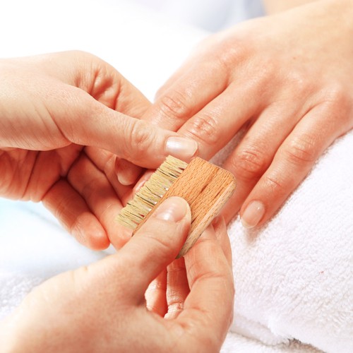 Cepillo de uñas de madera de hombre depurador de dedos cepillos de limpieza de uñas de mano - Imagen 7 de 11