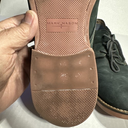 Zapatos informales Oxford con cordones de gamuza azul marino Mark Nason #68221 para hombre talla 11 - Imagen 3 de 7