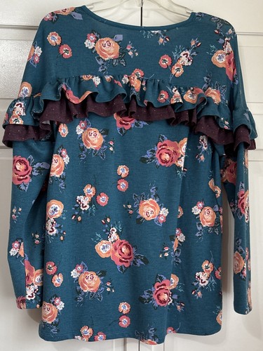 Matilda Jane Lovely Roses Sweatshirt 435 Choose Your Own Path Floral Girls Sz 16 - Picture 5 of 5