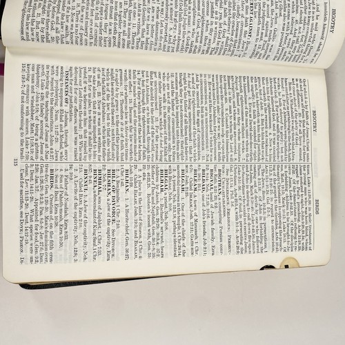 Nave's Topical Bible 1962 Thumb Index Gilt Edges Purple Ribbon Chaplain Vintage - Picture 12 of 17