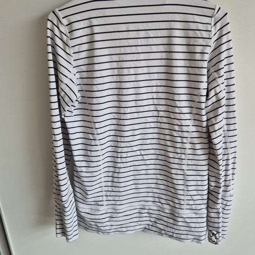 Lululemon Athletica In-Stride Running Jacket Women's CAN 8 AUS 12.Zip Navy White - Picture 7 of 8