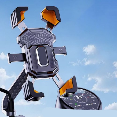 Support téléphone électrique pour vélos et motos avec rotation à 360 degré - Photo 3 sur 14