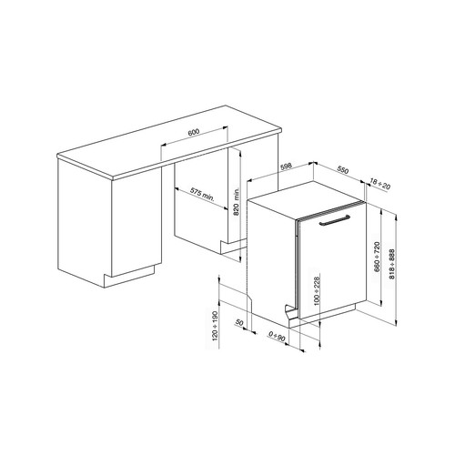 Smeg Geschirrspüler ST311CS Schwarz - Bild 8 von 8