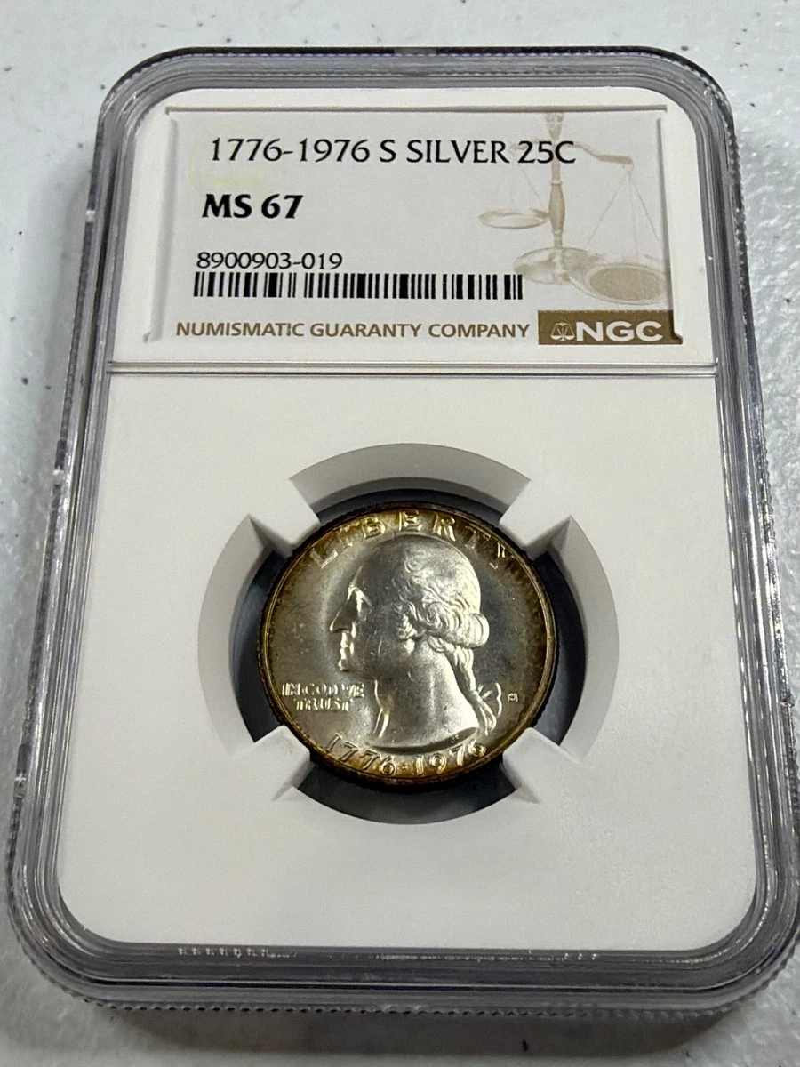 1970年代｜アメリカ｜マザーオブパールゼブラ MS 67 Graded 1976 Washington Quarters (1932-1998) for sale | eBay