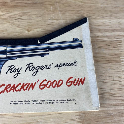 Vintage 1950's Roy Rogers Cardboard Snap Gun Cookie Advertisement USA - Picture 3 of 6