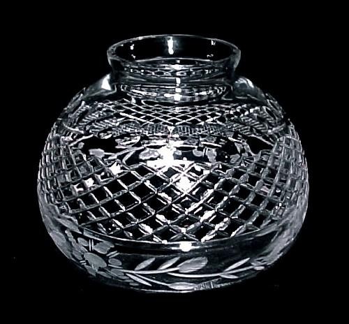 Crystal Floral Gas Light Shade 3 1/4 in Chandelier Wall Sconce Lamp Ceiling Fan - Picture 2 of 3