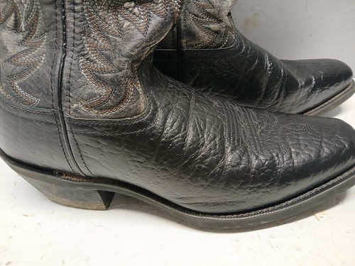 laredo cowboy boots mens 11D Black Distressed - Picture 2 of 11