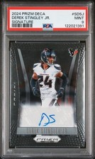 2024 PANINI PRIZM DECA SIGNATURES #SDSJ DEREK STINGLEY JR. PSA 9