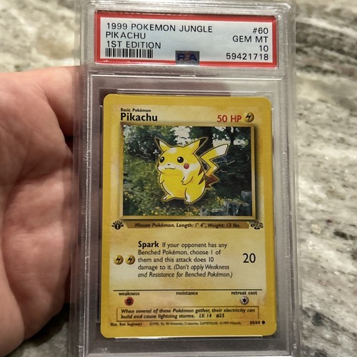 1999 POKEMON JUNGLE 1ST EDITION #60 PIKACHU PSA 10 GEM-MINT - Picture 4 of 5