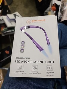 Glocusent LED Neck Light • Book Light for Personal Reading • Adjustable • NIB