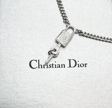 Christian Dior Necklace Logo Padlock