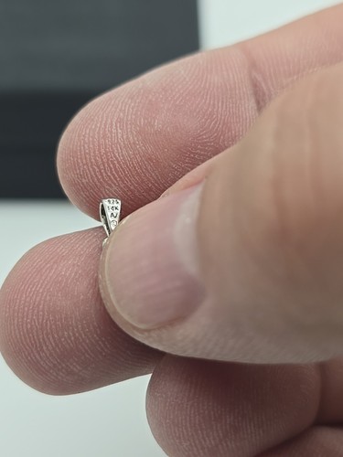 Ciondolo in argento sterling e oro 14 kt con smeraldo naturale - Foto 3 di 4