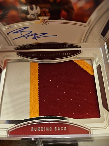 2022 NT Rookie Jumbo Premium Signatures Brian Robinson Jr. Booklet /99 - Picture 2 of 7