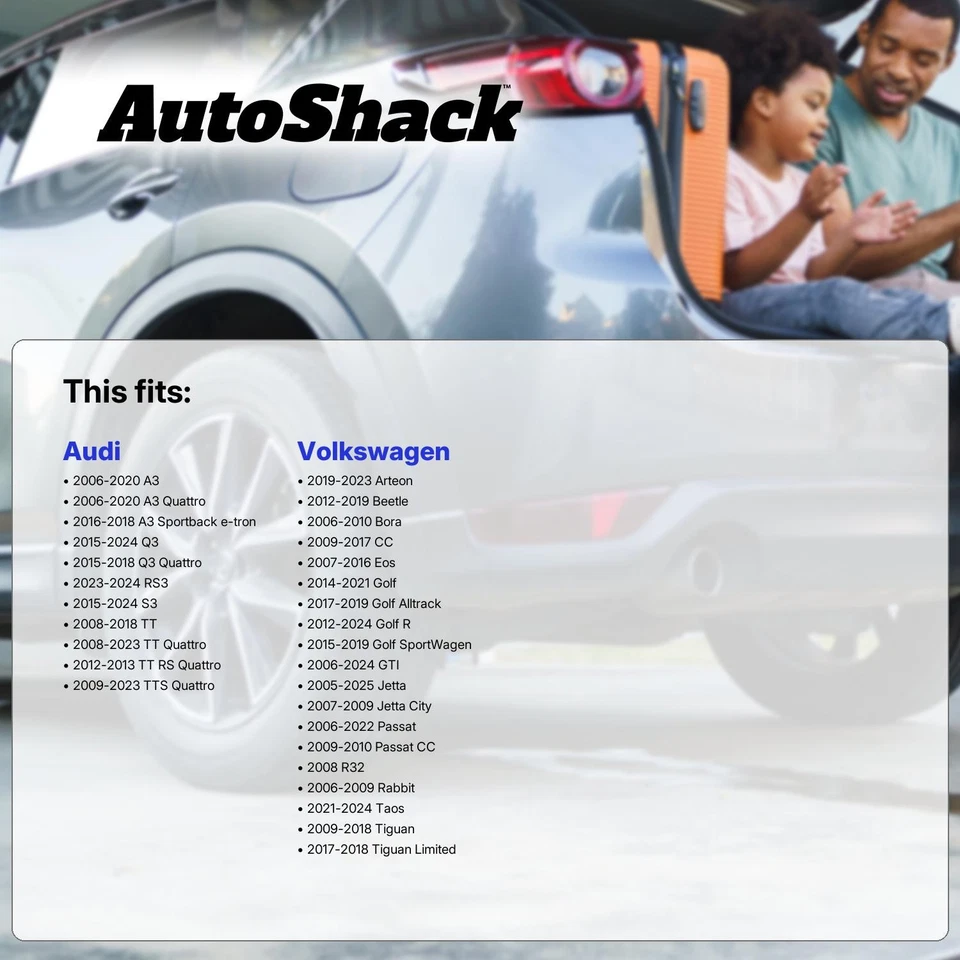 Front Brake Rotors Pair for 2005-2025 Volkswagen Jetta 2006-2024 Volkswagen GTI Foto 2 de 4