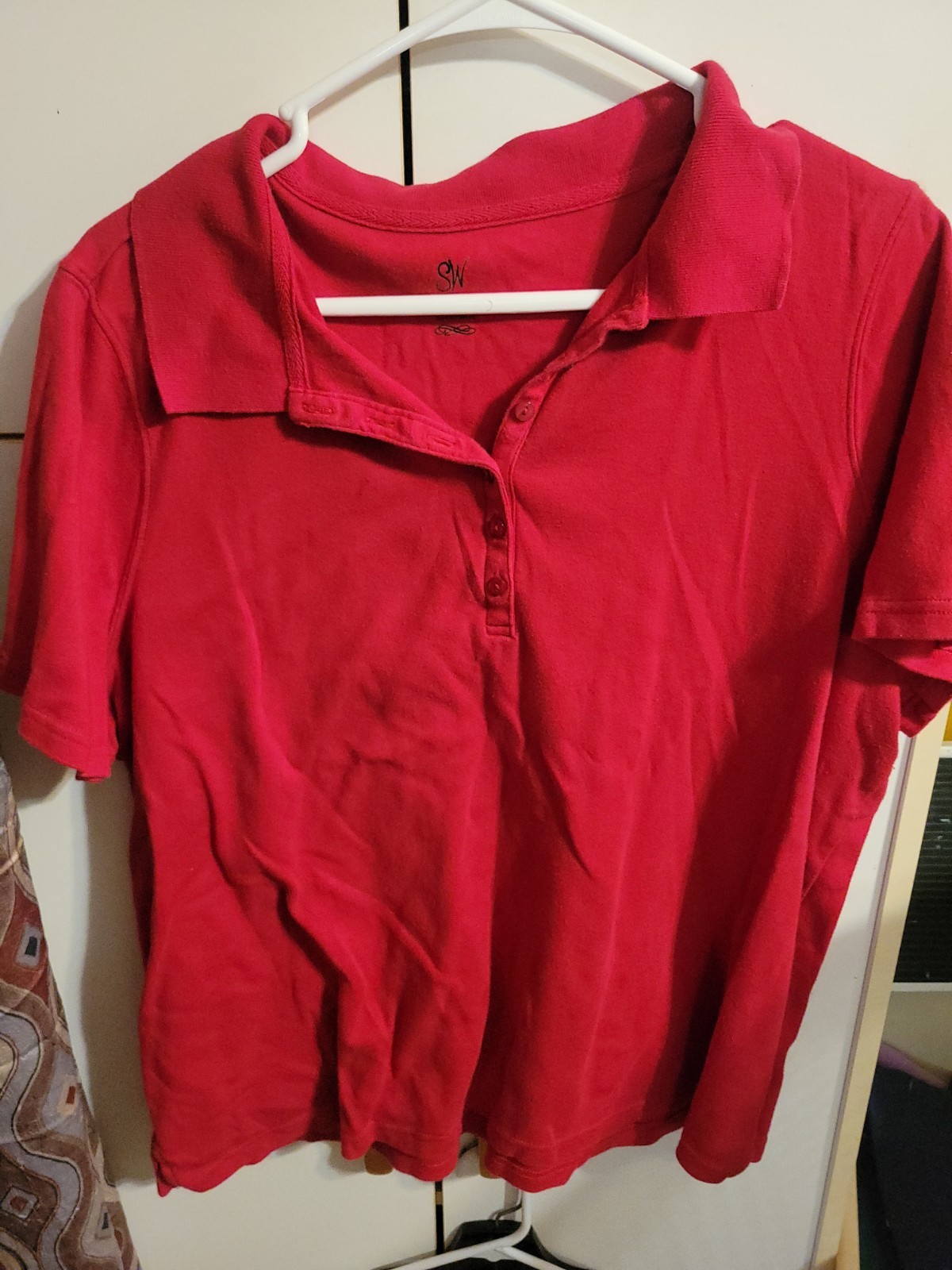 Women's Red 2XL Studio Works Blouse - Flowy & Comfortable Top