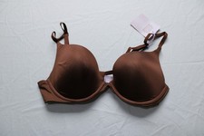 Savage X Fenty Women's Adjustable Microfiber Push Up Plunge Bra CD4 Mahogany 34C