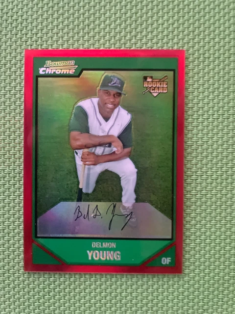 2007 Bowman Chrome red Refractor 5 of 5 Delmon Young