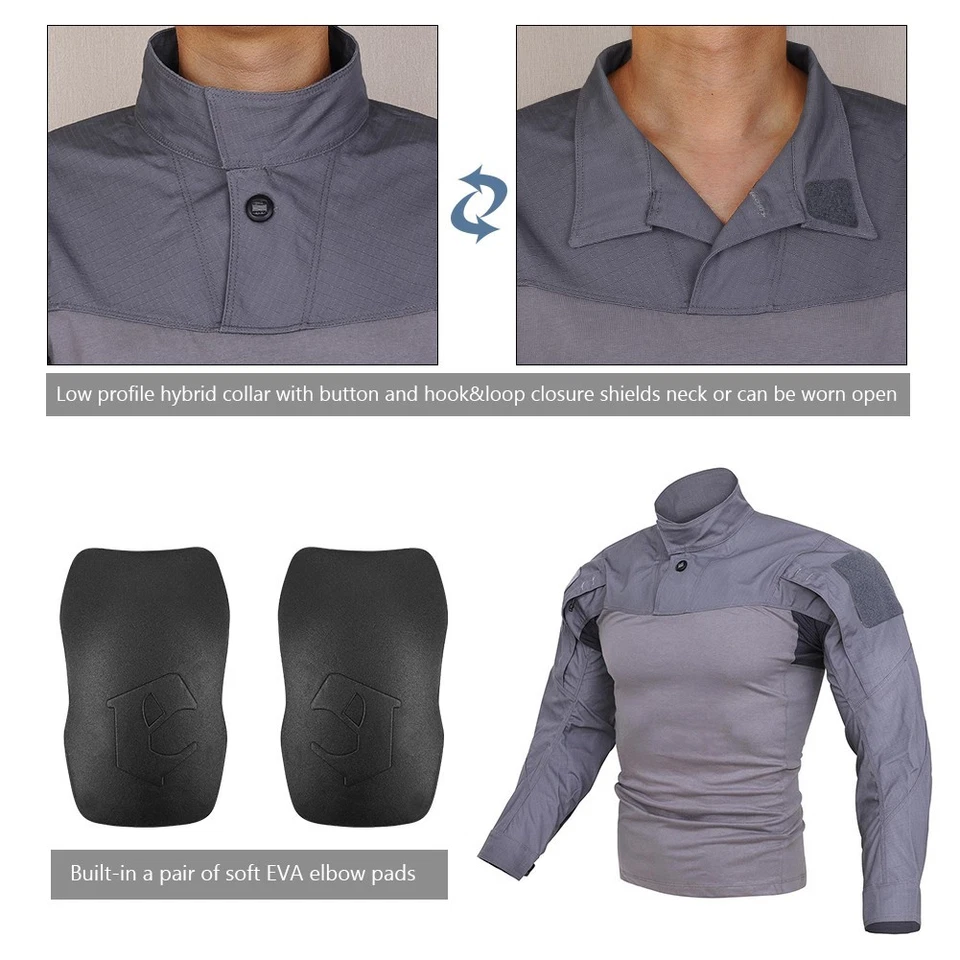 Camisa de asalto Emerson Gear ARC hoja combate campo de batalla uniforme tela Foto 2 de 4