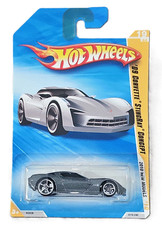 Hot Wheels '09 Corvette Stingray Concept, Gray, 1:64 Diecast, Unopened, Sealed