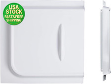 12" RV Screen Door Slide Panel with Stop for Camper Trailer Motorhome White