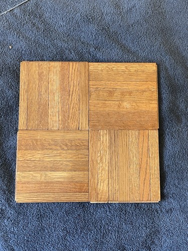 Parquet Wood Floor 12” X 12”x 5/16” Thick Color Medium Oak