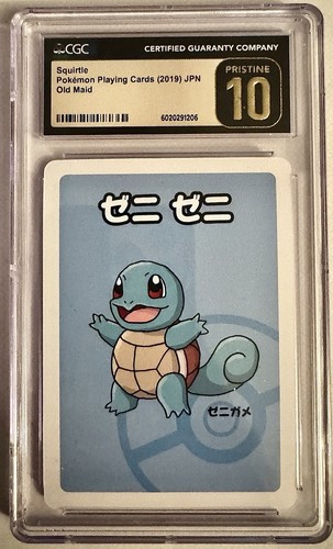 CGC 10 PRISTINE Squirtle Old Maid 2019 Japanese Pokemon Card